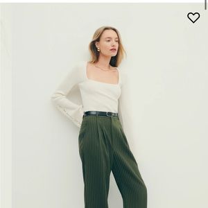 Reformation Square Neck Cashmere Sweater